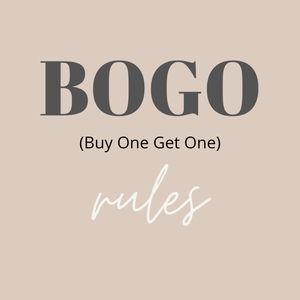 BOGO Buy One Get One RULES